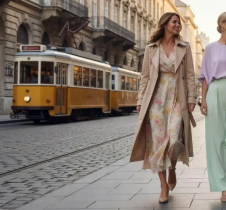 Tavaszi és nyári street style női outfitek Budapesten
